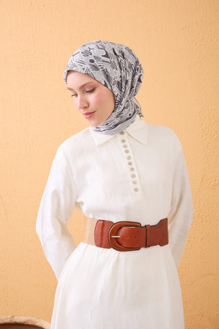 Velora Scarf Vintage Paisley Grey