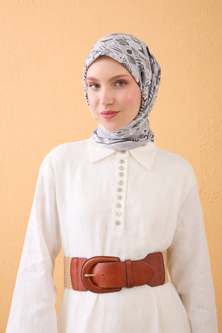 Velora Scarf Vintage Paisley Grey