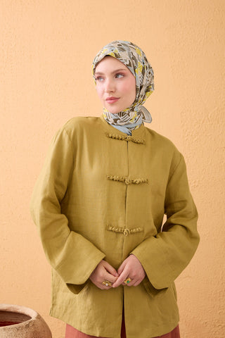 Velora Scarf Vintage Paisley Khaki