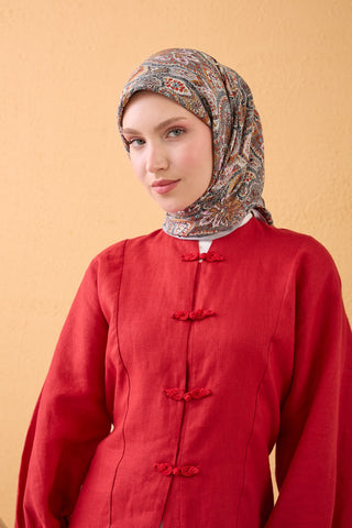 Velora Scarf Vintage Paisley Tile
