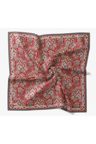 Velora Scarf Vintage Paisley Red
