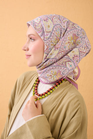 Velora Scarf Vintage Paisley Dark Powder