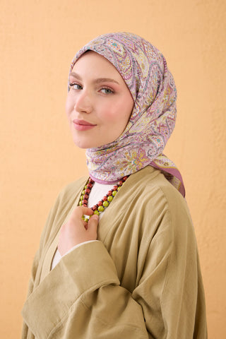 Velora Scarf Vintage Paisley Dark Powder