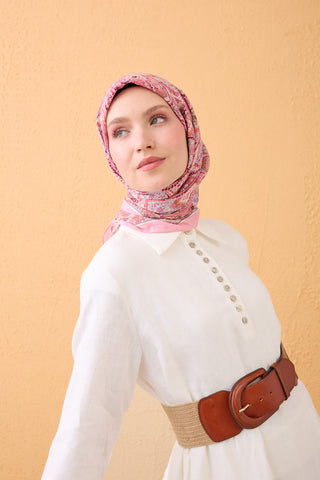 Velora Scarf Vintage Paisley Pink