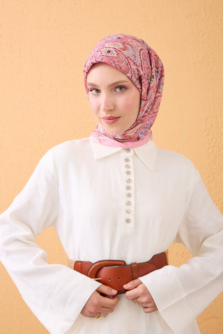 Velora Scarf Vintage Paisley Pink