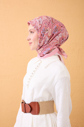 Velora Scarf Vintage Paisley Pink