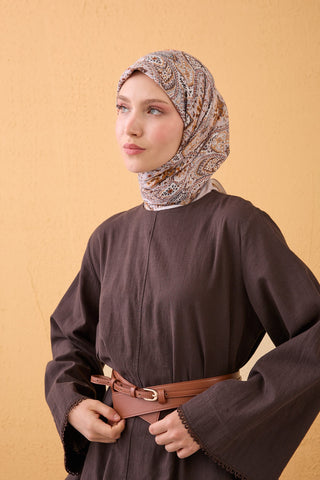 Velora Scarf Vintage Paisley Tan