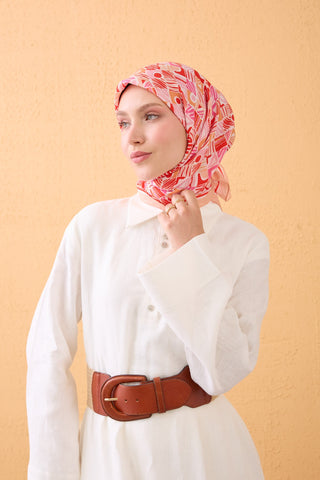 Velora Scarf Vintage Paisley Salmon