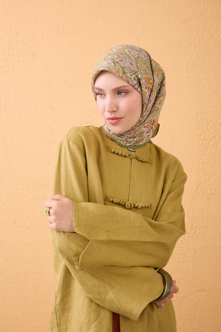 Velora Scarf Vintage Paisley Green