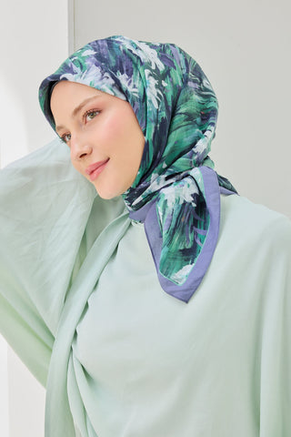 Velora Eşarp Watercolor Flower Lavanta - Velora Eşarp - | Silk Home