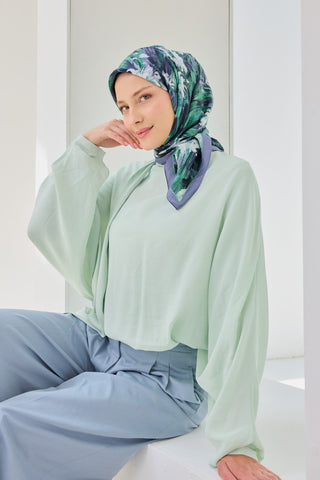 Velora Eşarp Watercolor Flower Lavanta - Velora Eşarp - | Silk Home