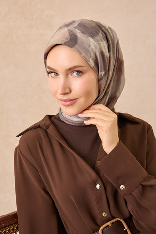 Velora Eşarp Watercolor Gri - Velora Eşarp - | Silk Home