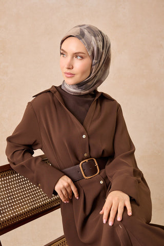Velora Eşarp Watercolor Gri - Velora Eşarp - | Silk Home