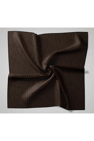 Viscose Velora Scarf Anthracite Dark Mink Textured Four Seasons 90x90