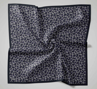 Viskon Velora Eşarp Dört Mevsim Leopar Desen Acı Kahve 90X90 - Velora Eşarp - | Silk Home