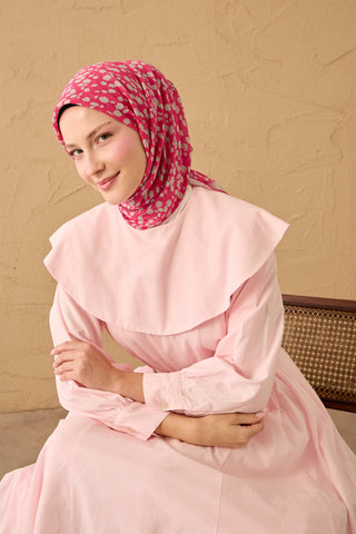 Yaz Esintisi Ditsy Floral Fuşya