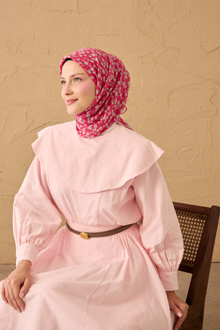 Yaz Esintisi Ditsy Floral Fuşya