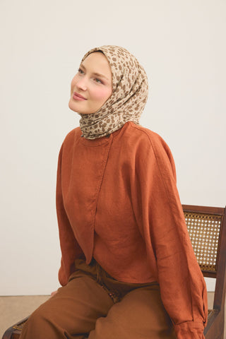 Yaz Esintisi Ditsy Floral Krem