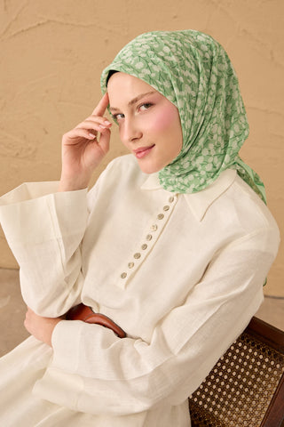 Yaz Esintisi Ditsy Floral Mint Yeşili