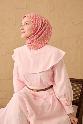 Yaz Esintisi Ditsy Floral Şeker Pembe