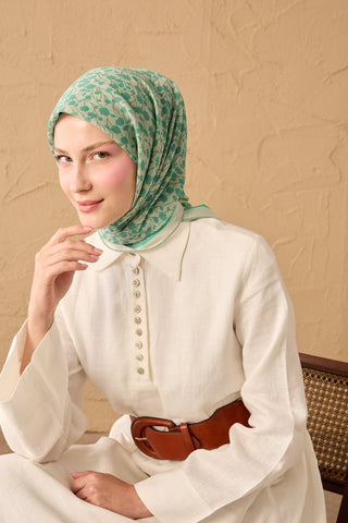 Yaz Esintisi Ditsy Floral Turkuaz