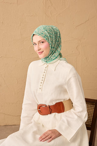 Yaz Esintisi Ditsy Floral Turkuaz