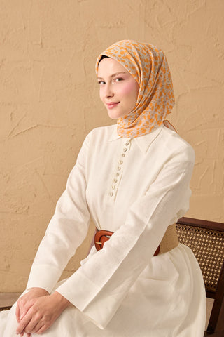 Yaz Esintisi Ditsy Floral Turuncu