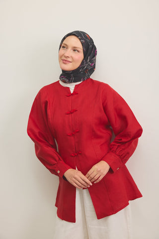 Yaz Esintisi Flora Kırmızı