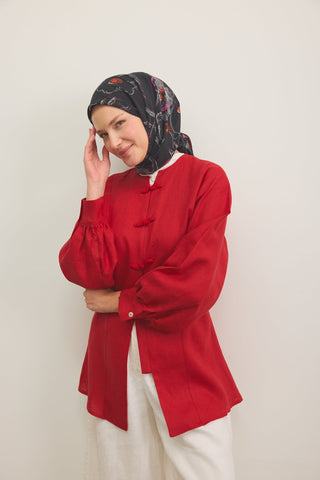 Yaz Esintisi Flora Kırmızı
