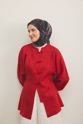 Yaz Esintisi Flora Kırmızı