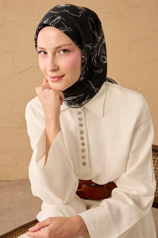 Yaz Esintisi Flora Siyah