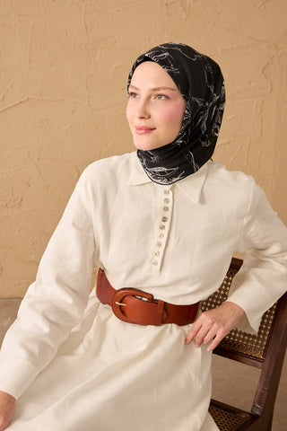 Yaz Esintisi Flora Siyah
