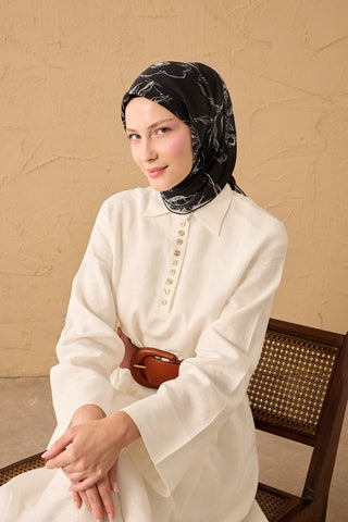 Yaz Esintisi Flora Siyah