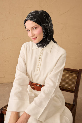 Yaz Esintisi Flora Siyah
