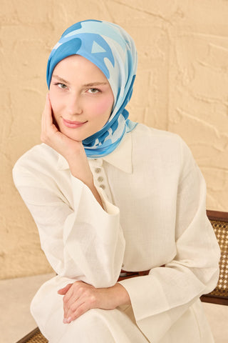 Yaz Esintisi Soyut Mavi