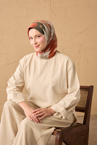 Yaz Esintisi Soyut Mocha Mousse
