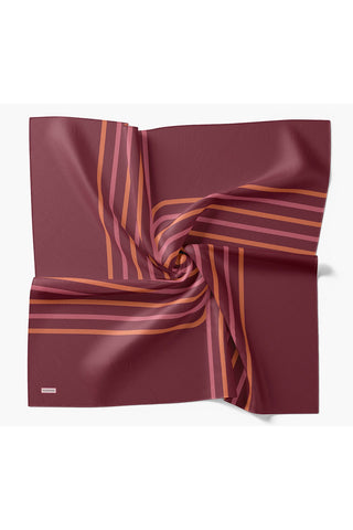 Yaz Esintisi Urban Stripe Bordo