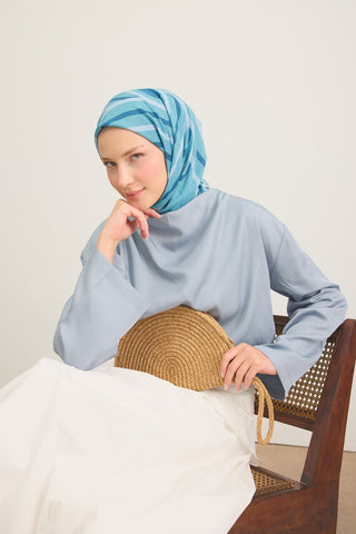 Yaz Esintisi Urban Stripe Deniz Mavisi