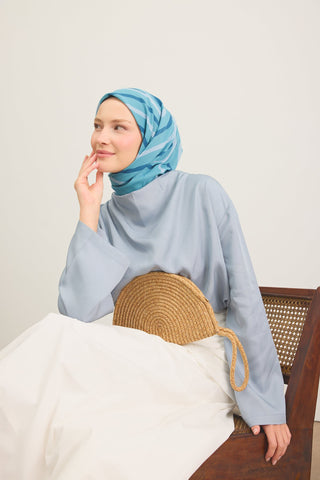 Yaz Esintisi Urban Stripe Deniz Mavisi
