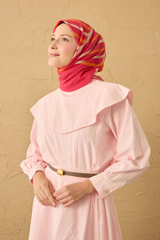 Yaz Esintisi Urban Stripe Fuşya