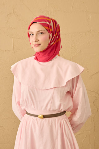 Yaz Esintisi Urban Stripe Fuşya