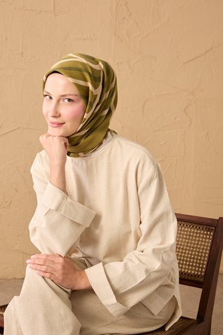 Yaz Esintisi Urban Stripe Haki