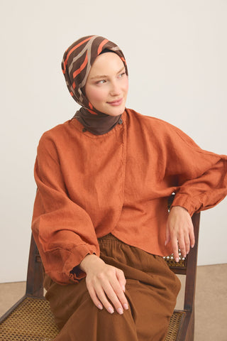 Yaz Esintisi Urban Stripe Kahverengi