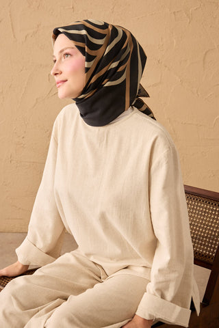 Yaz Esintisi Urban Stripe Siyah
