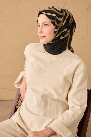 Yaz Esintisi Urban Stripe Siyah