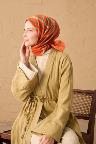 Yaz Esintisi Urban Stripe Turuncu