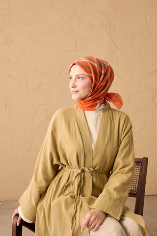 Yaz Esintisi Urban Stripe Turuncu